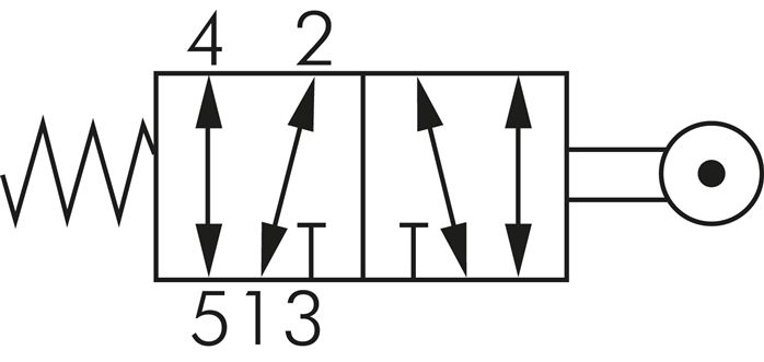 Schaltsymbol: mit Rolle